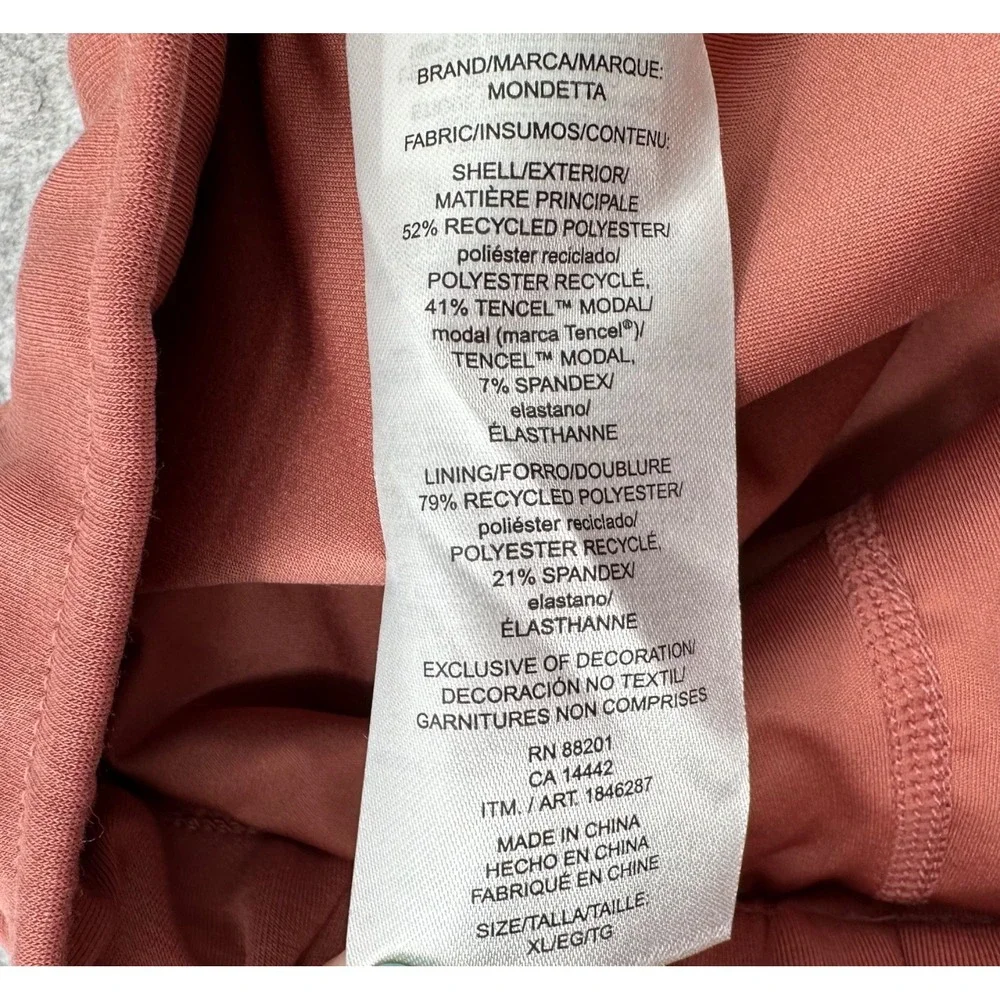 Mondetta Performance Luxury Walking Skort High-Rise Terra Cotta Pink Size XL NWT